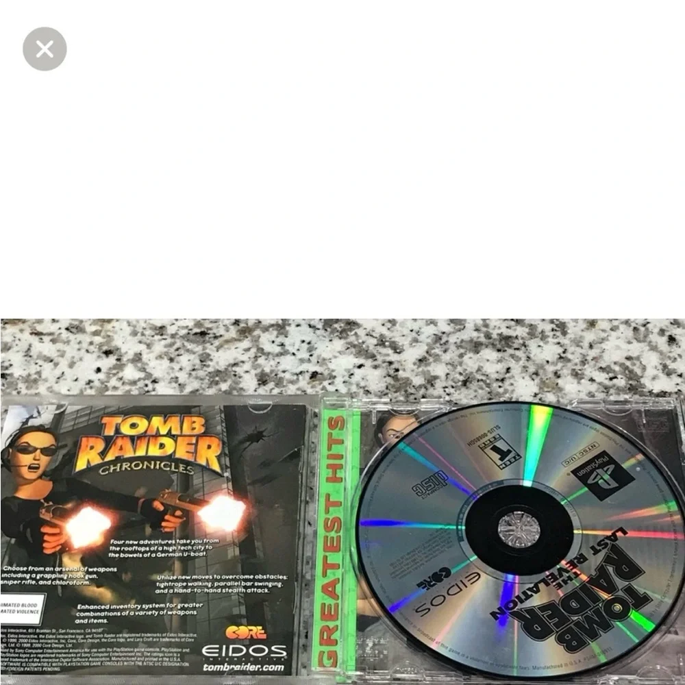 Vintage PlayStation Tomb Raider The Last Revelation Game
